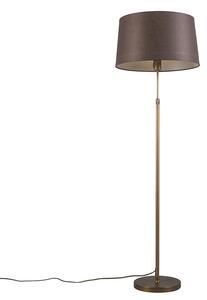 Stojací lampa bronzová s hnědým odstínem nastavitelná 45 cm - Parte