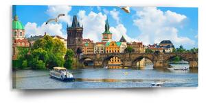 Sablio Obraz Praha Karlův most 2 - 110x50 cm