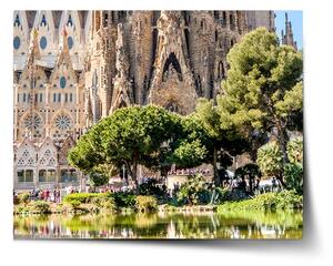 Sablio Plakát Barcelona Sagrada Familia - 60x40 cm