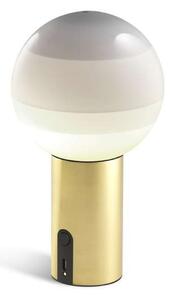 Stolní lampa MARSET, Dipping Light, stmívatelné, Bílá, Obývací pokoj, Sklo, Design