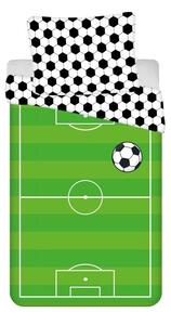 JERRY FABRICS Povlečení Fotbal Green hřiště Bavlna, 140/200, 70/90 cm