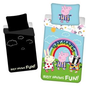 JERRY FABRICS Svítící povlečení Peppa Pig Fun Bavlna, 140/200, 70/90 cm
