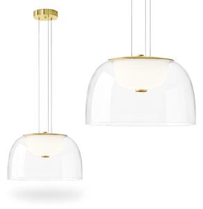 TooLight Závěsný LED lustr APP1690-1PC B čirý/neutrální bílá