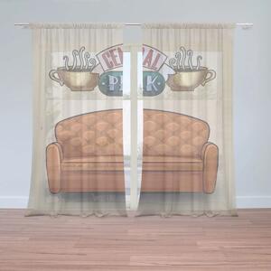 Sablio Záclony Seriál přátelé CENTRAL PERK Gauč: 2ks 150x250cm