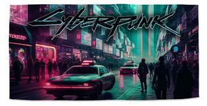 Sablio Ručník Cyberpunk 2077 Město - 30x50 cm
