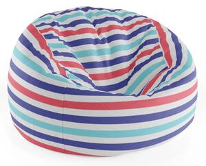 Sablio Sedací vak Cocoon Barevné veselé pruhy - 75 x 45 x 35 cm