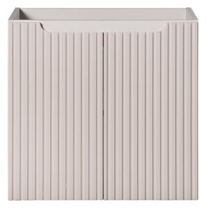 Comad Závěsná skříňka Nova Cashmere Gaja I s deskou a umyvadlem 50 cm kašmírová/dub evoke