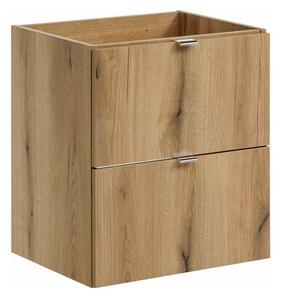 Comad Závěsná skříňka Nova Oak Gaja s deskou a umyvadly 100 cm dub evoke/bílá