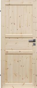 Normandia Interiérové dveře 60 L, 620 × 1970 mm, masivní dřevo, levé, borovice, plné