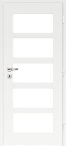 Classen Lukka Interiérové dveře M3 rámové, 70 P, 746 × 1985 mm, fólie, pravé, bílé, prosklené
