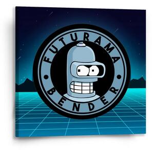 Sablio Obraz Futurama Bender Čtvrtá dimenze - 50x50 cm