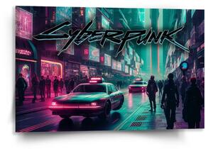 Sablio Obraz Cyberpunk 2077 Město - 120x80 cm