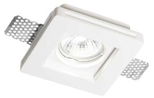 Zápustné svítidlo Ideal Lux Samba FI1 square small D60 150291 bílé 10x10cm GU10 1x35W
