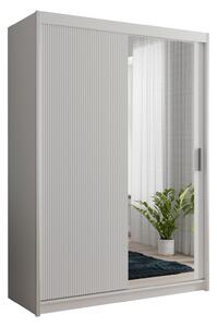 ARK - Šatní skříň CHANDLER SLIM, Bílá 150 cm