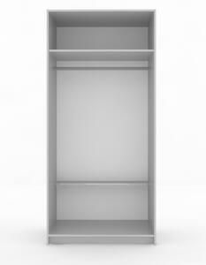 ARK - Šatní skříň COOPER, Bílá 90 cm