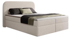 Boxspring postel s úložným prostorem Eleris 160x200 - béžové buklé Quelle 03