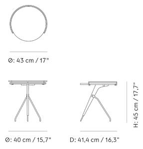 Audo Copenhagen designové odkládací stolky Umanoff Side Table 45