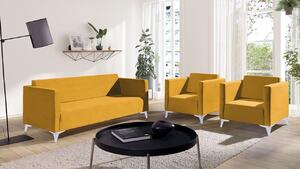 Sedací souprava Denim 3+1+1, Potah: Solo 257, Barva nožiček:: lesk bílý 5902928354072
