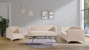 Sedací souprava Denim 3+2+1, Potah: Solo 251, Barva nožiček:: lesk chrom 5902928353235