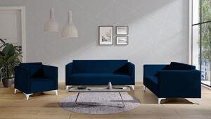 Sedací souprava Denim 3+2+1, Potah: Solo 263, Barva nožiček:: lesk bílý 5902928353242