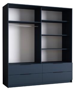 ARK - Šatní skříň SYLVIA, Modrá 207 cm