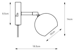 Markslöjd 108983 - Nástěnné bodové svítidlo POP 1xGU10/7W/230V šedá