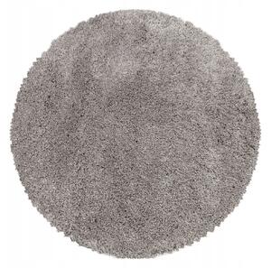 Ayyildiz, Kusový koberec Fluffy Shaggy 3500 beige kruh, 80x80 (průměr) kruh, béžová, ložnice