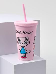 Sinsay - Znovu použitelný hrnek s brčkem Kitty Kotty - vícebarevná