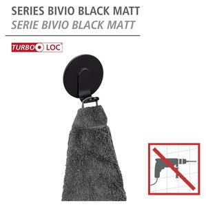 Matně černé samodržící kovové háčky v sadě 2 ks Bivio – Wenko