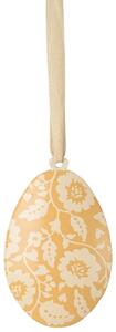 Maileg Plechové velikonoční vajíčko Flowers - Yellow MIL522