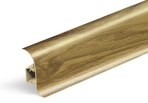 Lišta soklová Naturel dub vinný , PVC délka 250 cm, výška hrany 56 mm, NATNGF056