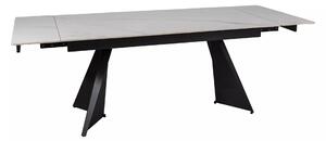 Signal Jídelní rozkládací stůl Laconi 160/220 cm keramika bílý mramor/černý