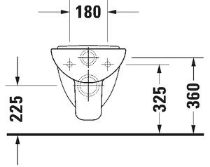 Duravit 22110900002 - Závěsné WC D-CODE keramika/lesklá bílá