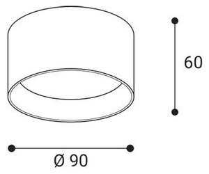 LED2 - LED Bodové svítidlo ZETA ON LED/8W/230V 3000/3500/4000K pr. 9 cm bílá