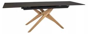 Signal Jídelní rozkládací stůl Loreto 180/230 cm keramika hnědý/dub přírodní