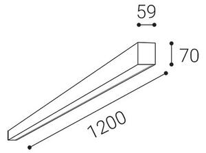 LED2 - LED Stropní svítidlo NOLI LED/40W/230V 3000/3500/4000K 120 cm černá