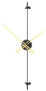 Mclocks Designové nástěnné hodiny AX6003 Axle black-gold 60cm