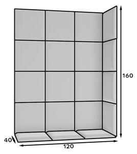Set panelů na zeď 120x60 VALERIO - světle modrý