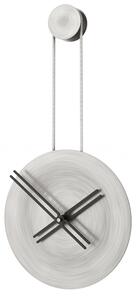 Mclocks Designové nástěnné hodiny INF3002 Infinity antique silver-black-silver 65cm