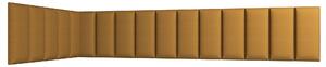 Set čalouněných panelů 100x220x50 VALERIO - hořčicový