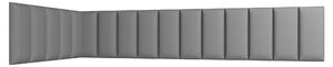 Set čalouněných panelů 100x220x50 VALERIO - světle šedý