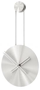 Mclocks Designové nástěnné hodiny INF3015 Infinity mat silver-silver-silver 65cm