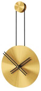 Mclocks Designové nástěnné hodiny INF3012 Infinity mat gold-black 65cm
