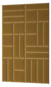 Set čalouněných nástěnných panelů 120x195 VALERIO - hořčicový