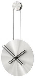 Mclocks Designové nástěnné hodiny INF3014 Infinity mat silver-black 65cm