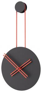Mclocks Designové nástěnné hodiny INF3007 Infinity black-red-red 65cm