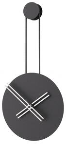 Designové nástěnné hodiny INF3010 Infinity black-silver 65cm