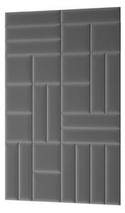 Set čalouněných nástěnných panelů 120x195 VALERIO - šedý