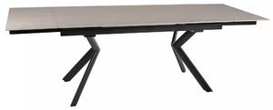 Signal Jídelní rozkládací stůl Norton 160/240 cm keramika travertin/černý