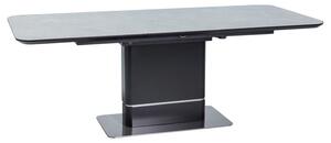 Signal Jídelní rozkládací stůl Pallas 160/210 cm keramika šedý mramor/černý